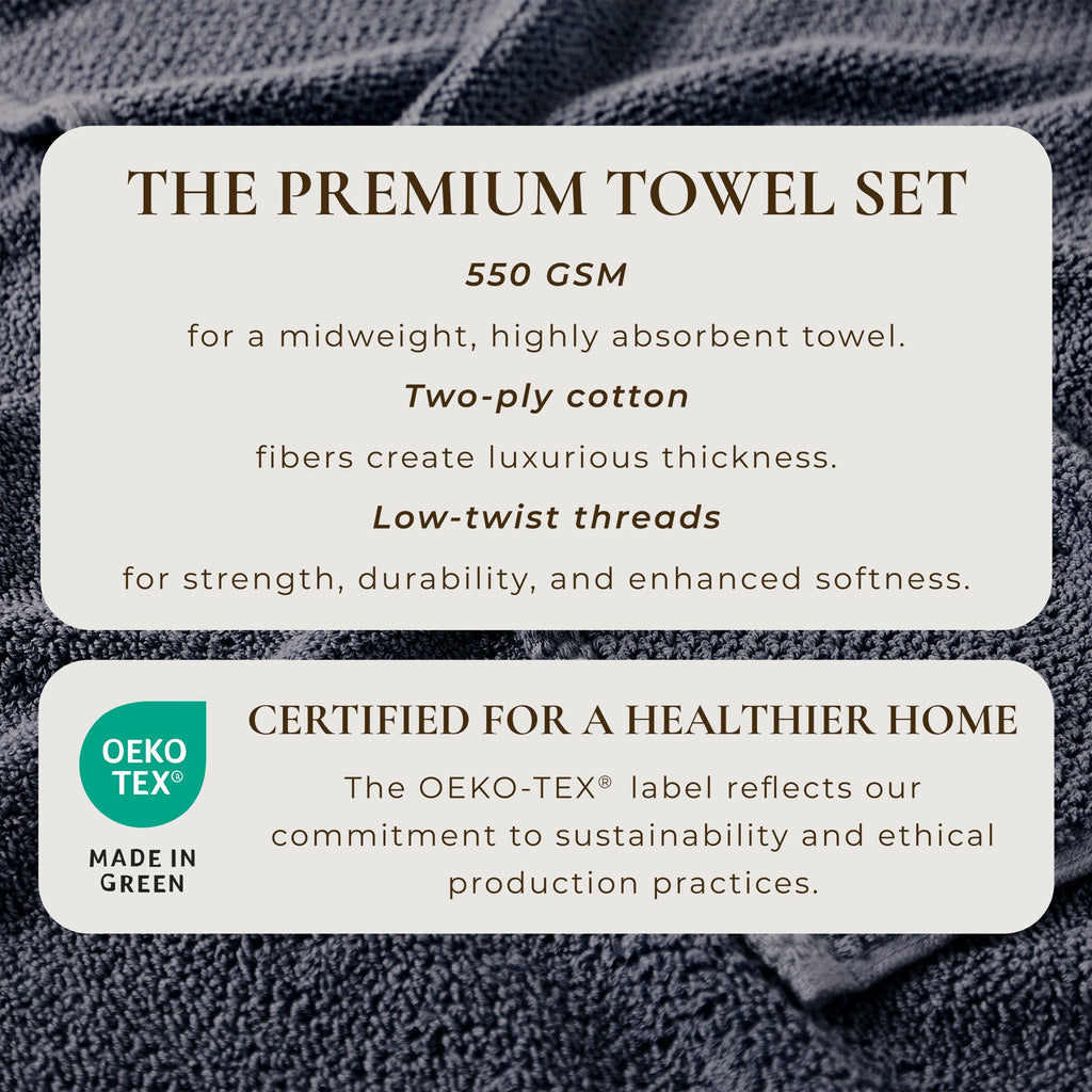 Cotton Textured Bath Towel Set - Acacia Collection