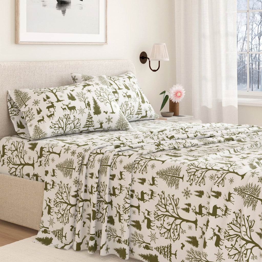 4-Piece Turkish Cotton Flannel Sheet - Lakeview Collection