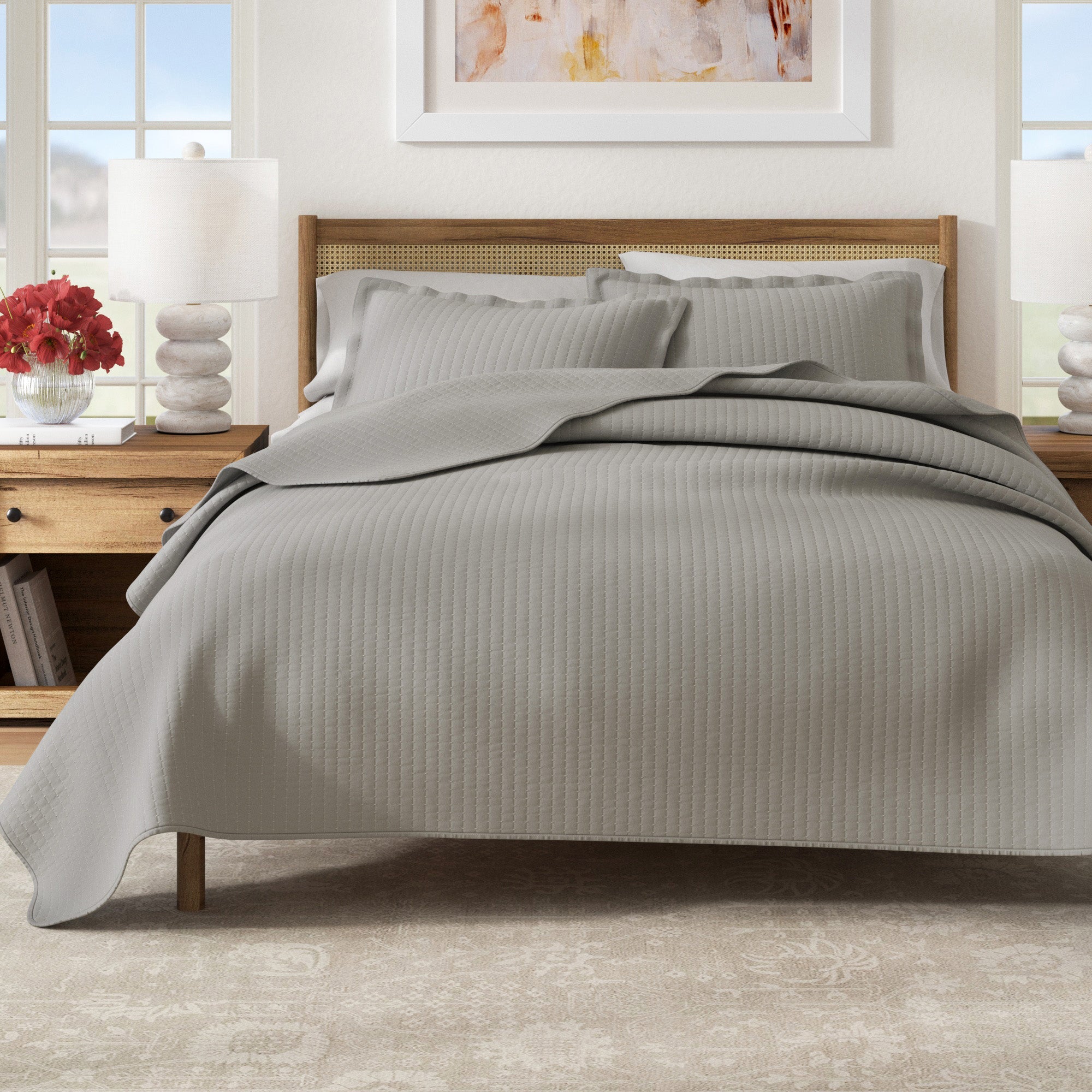 3-Piece Solid Quilt - Alicia Collection