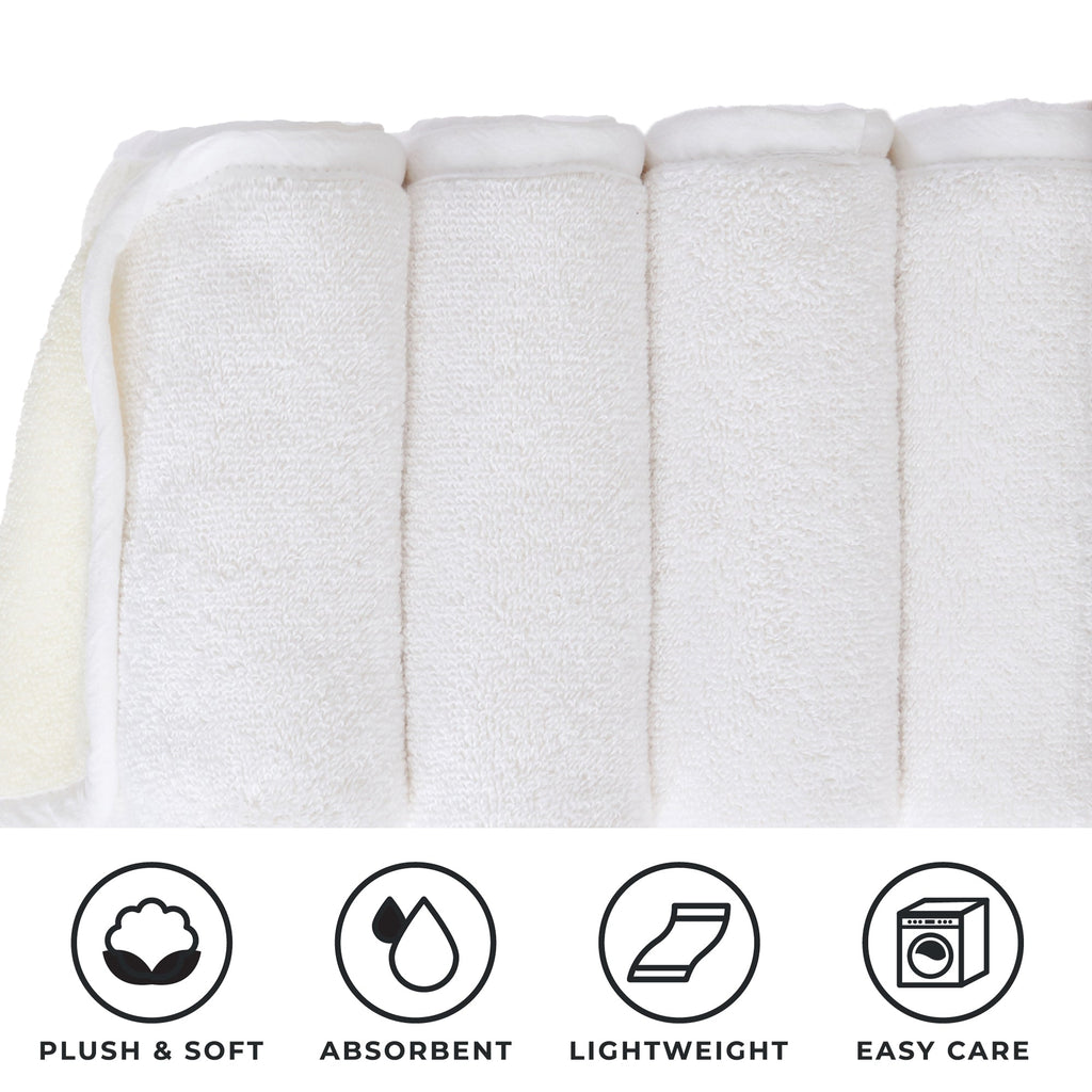 4 Pack Two-Toned Hand Towel - Vanessa Collection