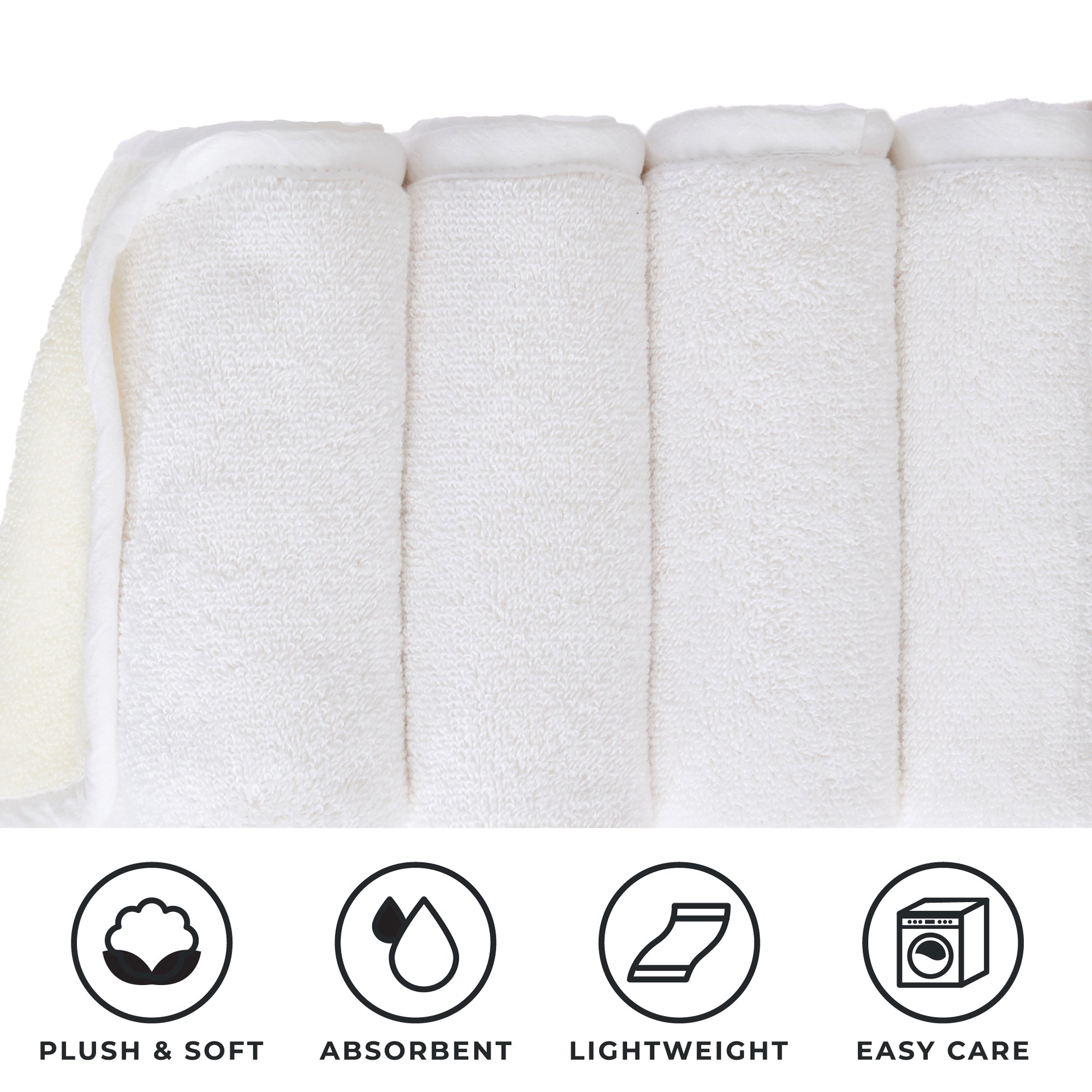 4 Pack Two-Toned Hand Towel - Vanessa Collection