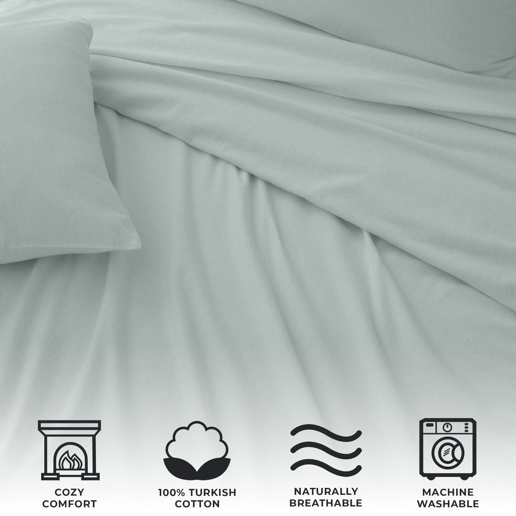 4-Piece Turkish Cotton Flannel Sheet - Raye Collection