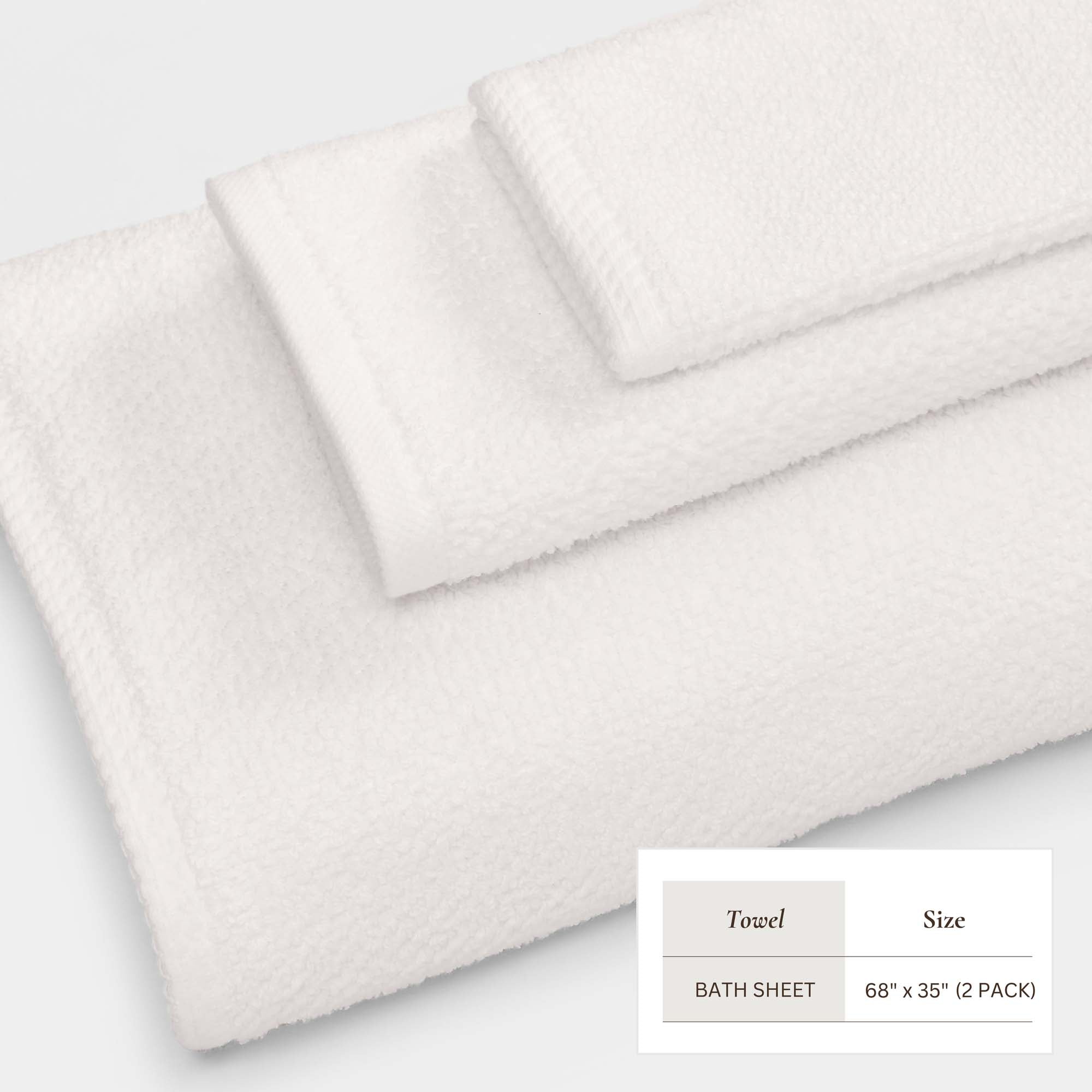 Cotton Textured Bath Towel Set - Acacia Collection