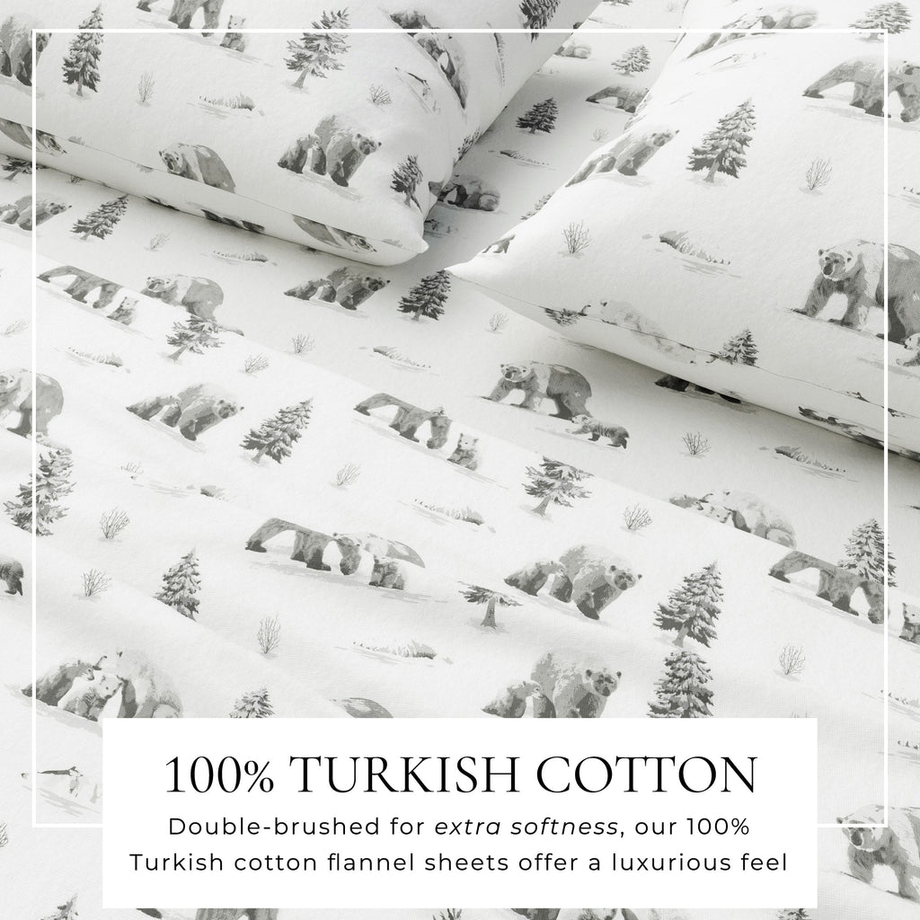 4-Piece Turkish Cotton Flannel Sheet - Lakeview Collection