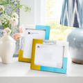 Picture Frames Mondrian Driftwood Pattern Resin Inlay Collection in 3 Sizes, Pack of 2
