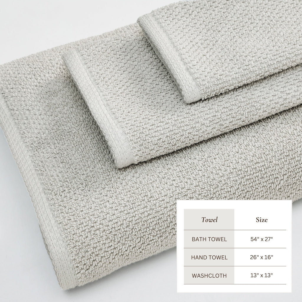 Cotton Textured Bath Towel Set - Acacia Collection
