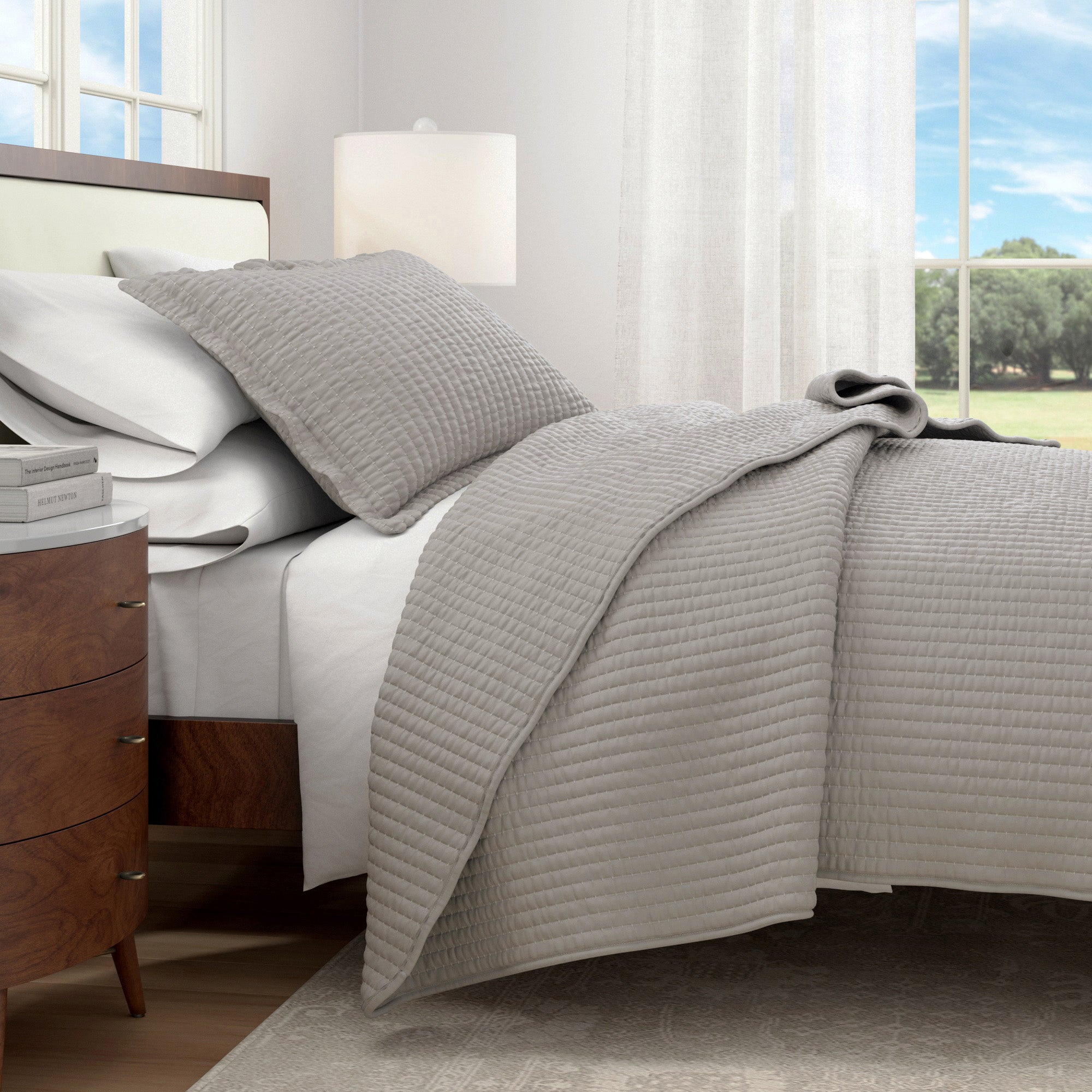 3-Piece Solid Quilt - Alicia Collection