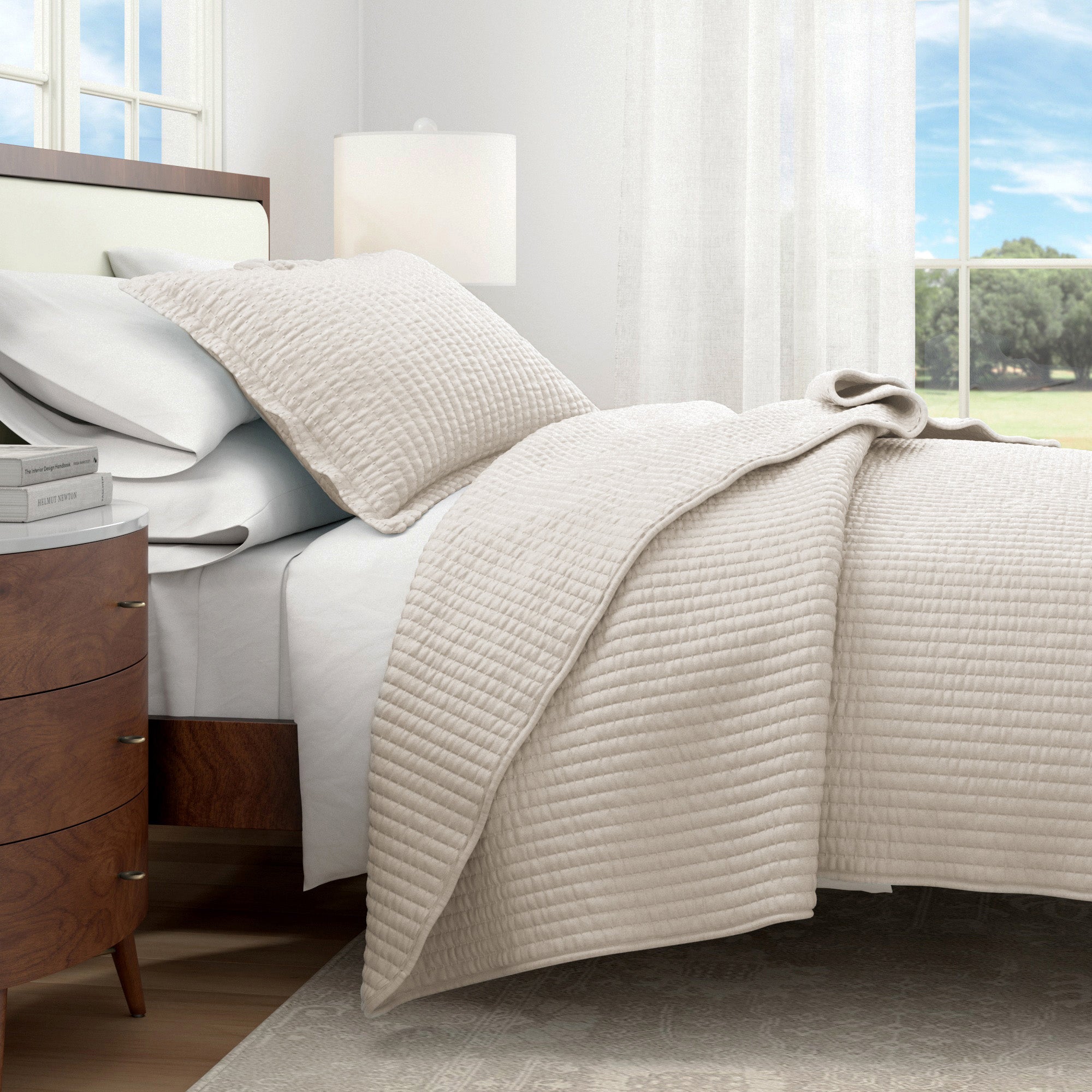 3-Piece Solid Quilt - Alicia Collection
