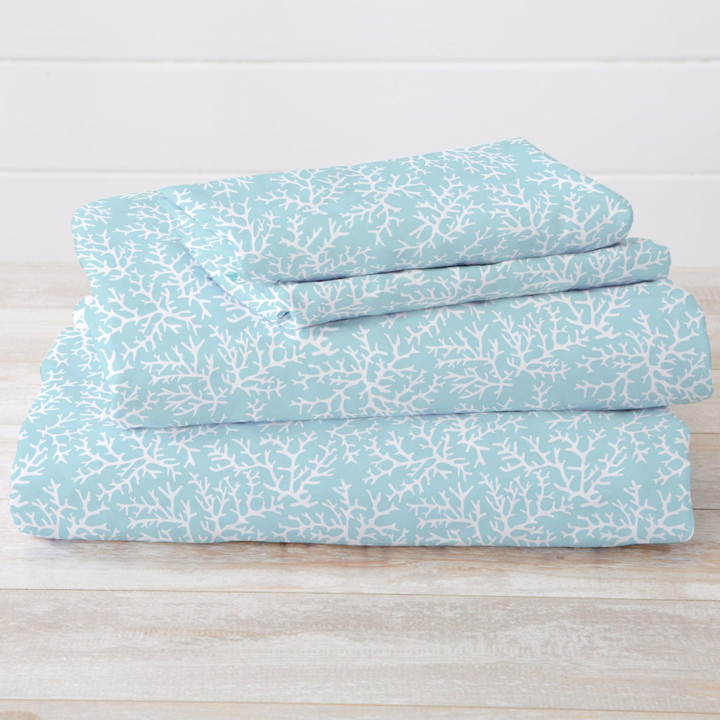 4-Piece Coastal Microfiber Sheet - Newport Collection