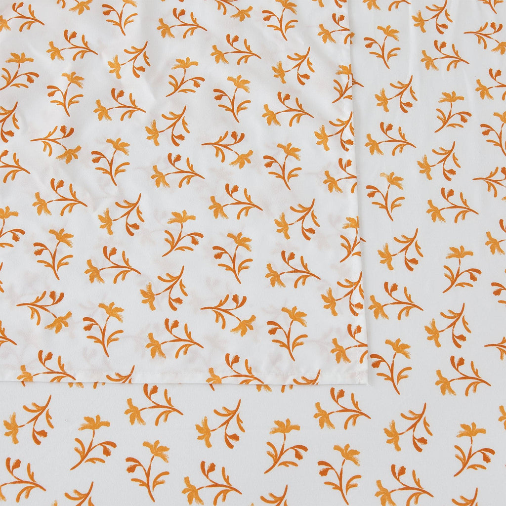 4 Piece Watercolor Floral Microfiber Sheet - Delia Collection