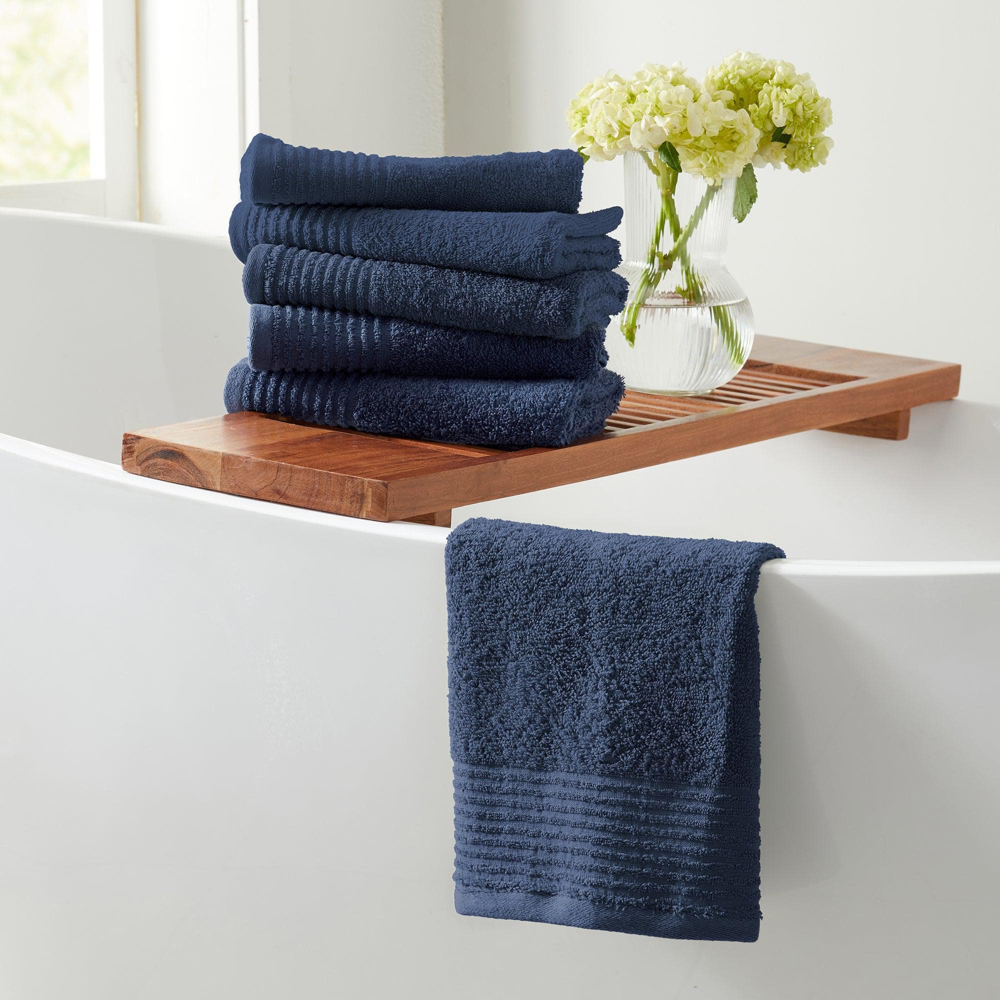 4 Pack Cotton Bath Towels - Kasper Collection