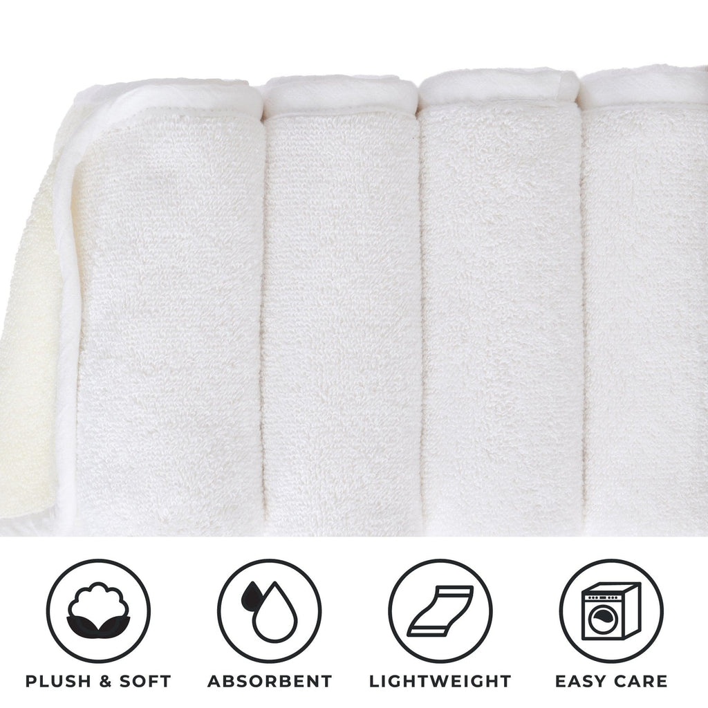 4 Pack Two-Toned Hand Towel - Vanessa Collection