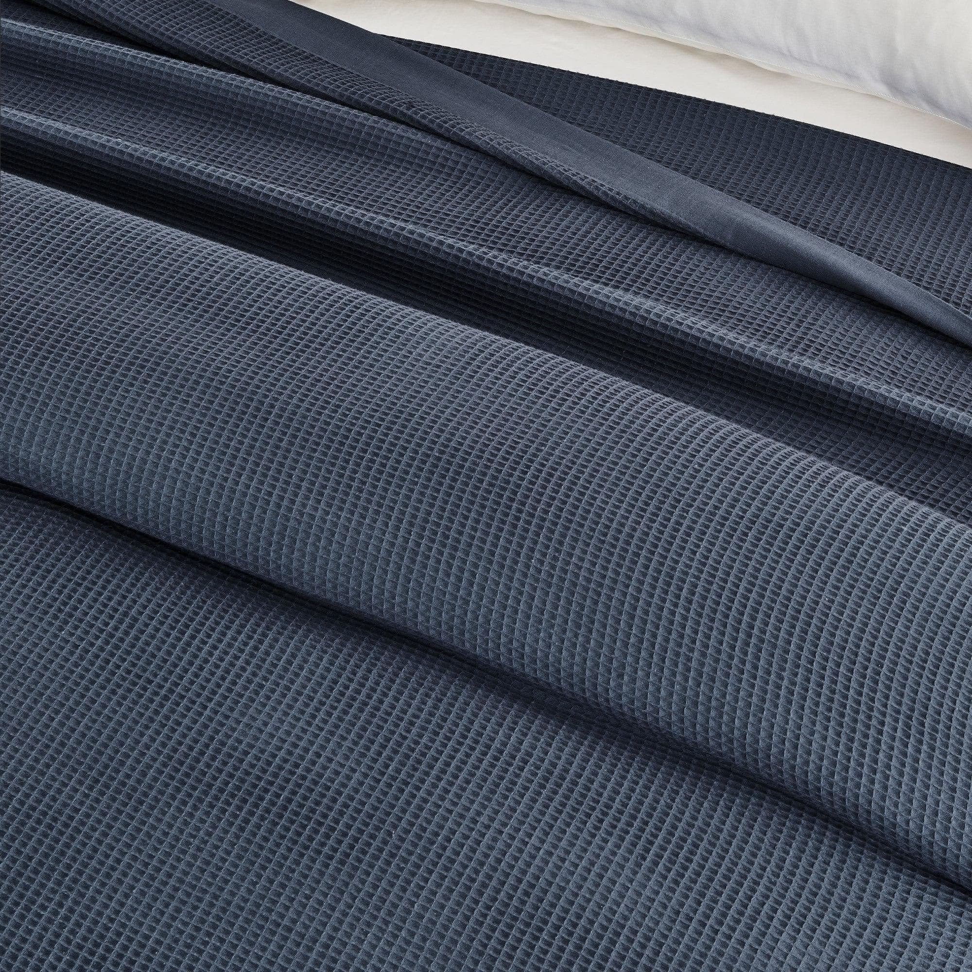 100% Cotton Small Waffle Weave Blanket - Hazel Collection