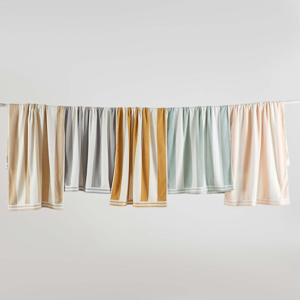 Oversized Striped Cabana Beach Towel - Edgartown Collection