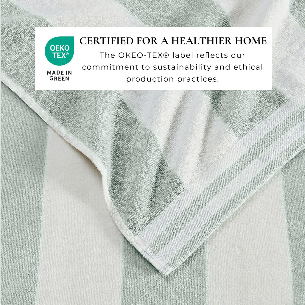 Oversized Striped Cabana Beach Towel - Edgartown Collection