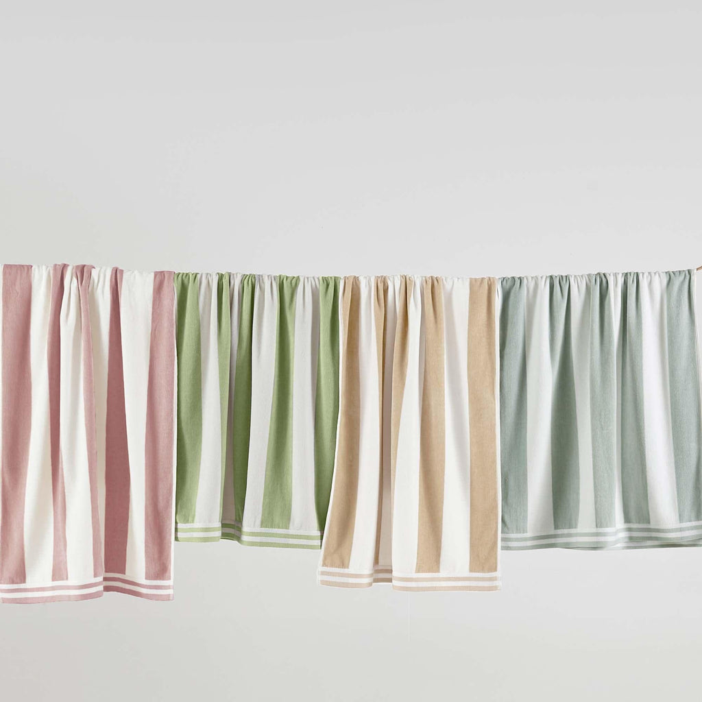 Oversized Striped Cabana Beach Towel - Edgartown Collection