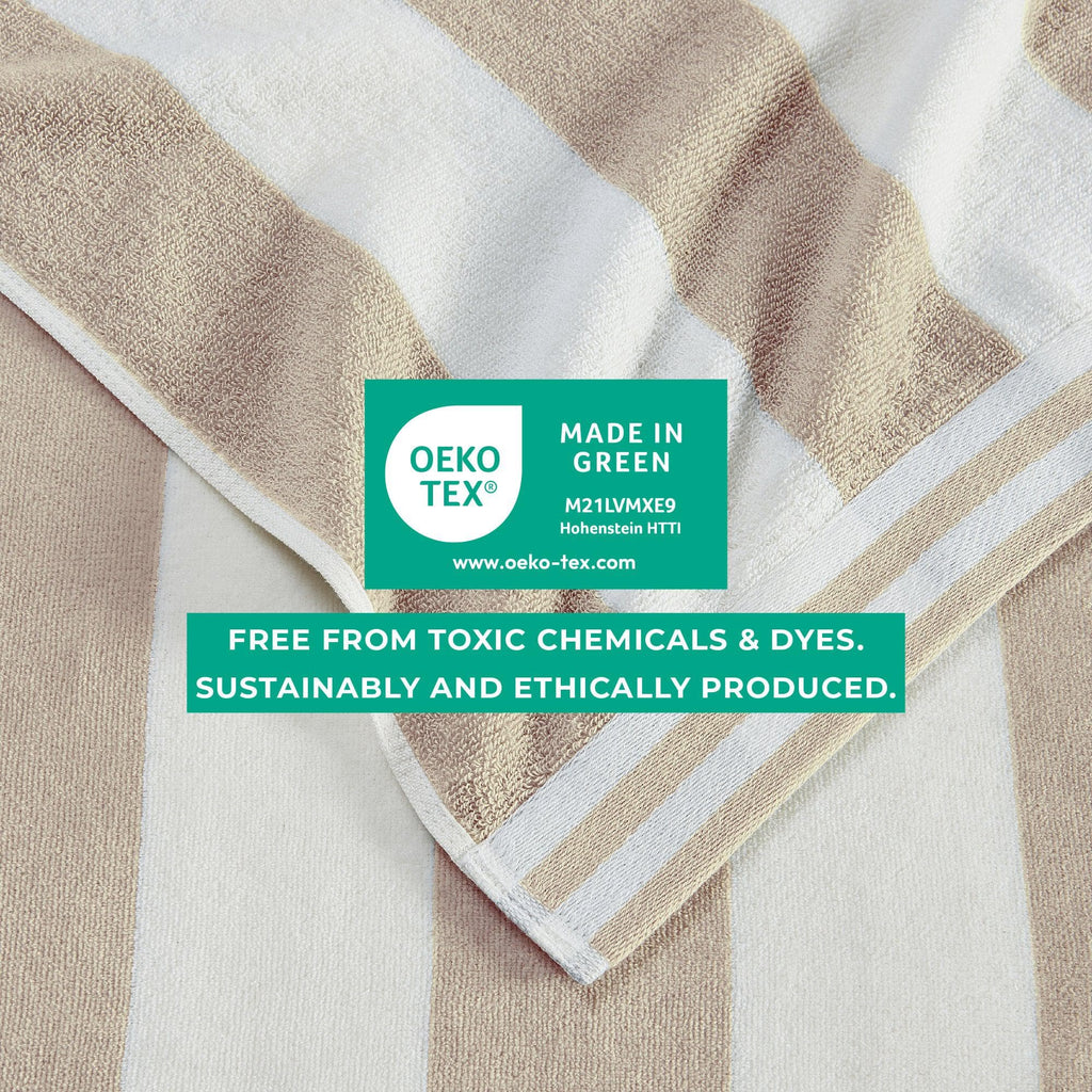 Oversized Striped Cabana Beach Towel - Edgartown Collection