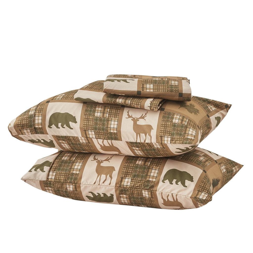 4-Piece Lodge Microfiber Sheet - Mountain Ridge Collection