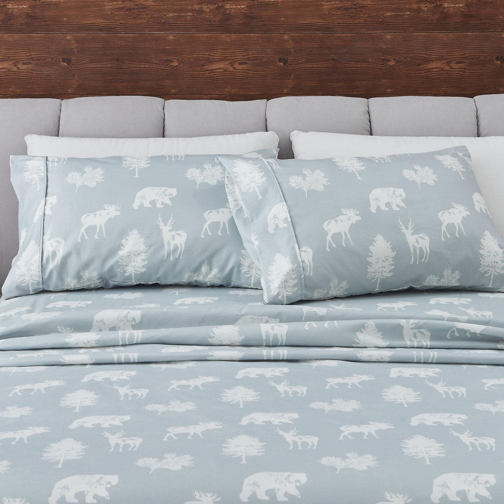 4-Piece Lodge Microfiber Sheet - Mountain Ridge Collection