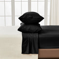 4 Piece Solid Microfiber Sheet - Amara Collection
