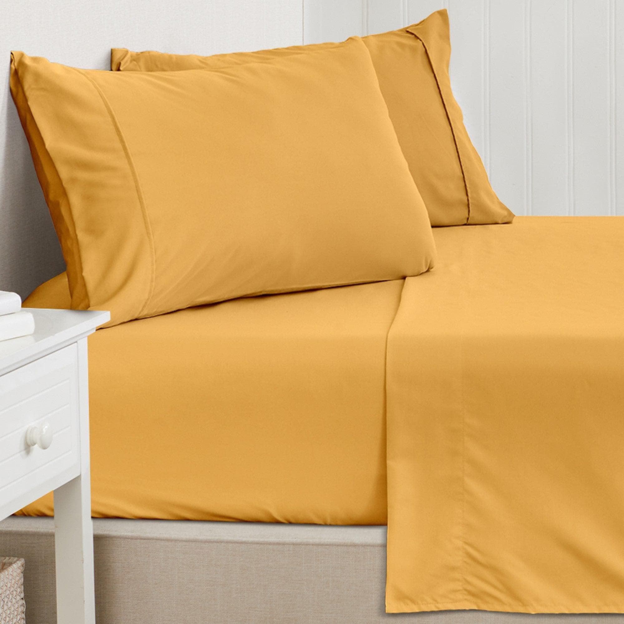 4 Piece Solid Microfiber Sheet - Amara Collection