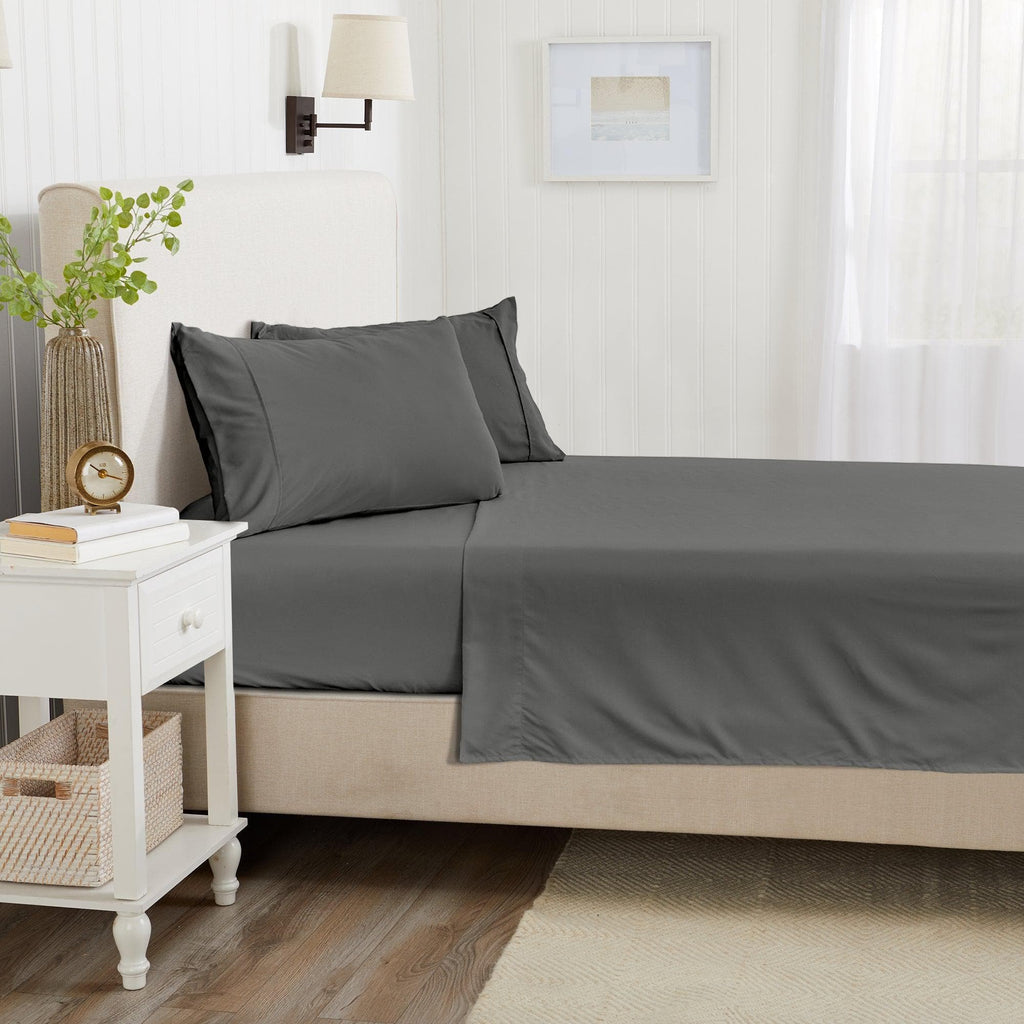 4 Piece Solid Microfiber Sheet - Amara Collection