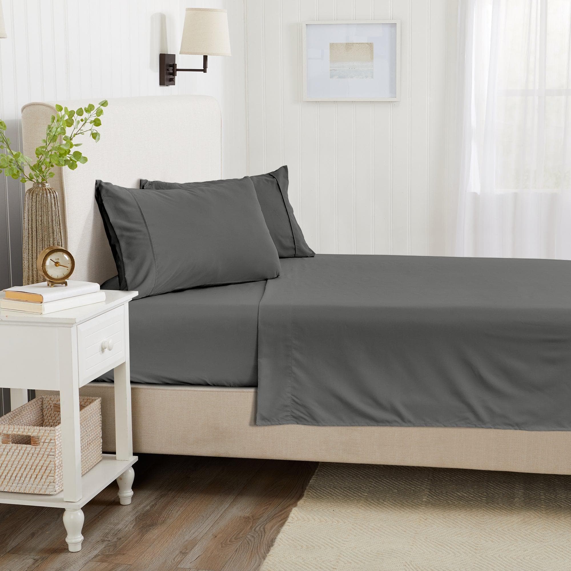 4 Piece Solid Microfiber Sheet - Amara Collection