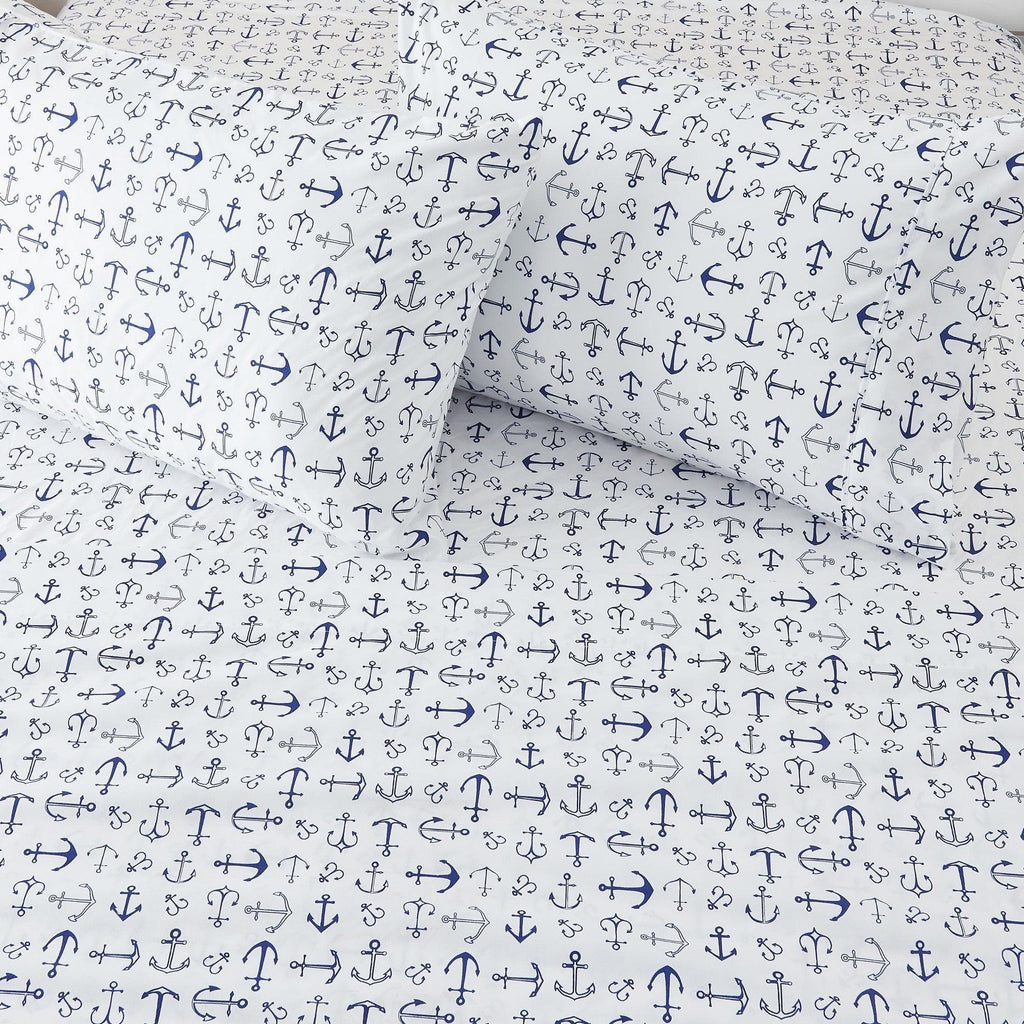 4-Piece Coastal Microfiber Sheet - Newport Collection