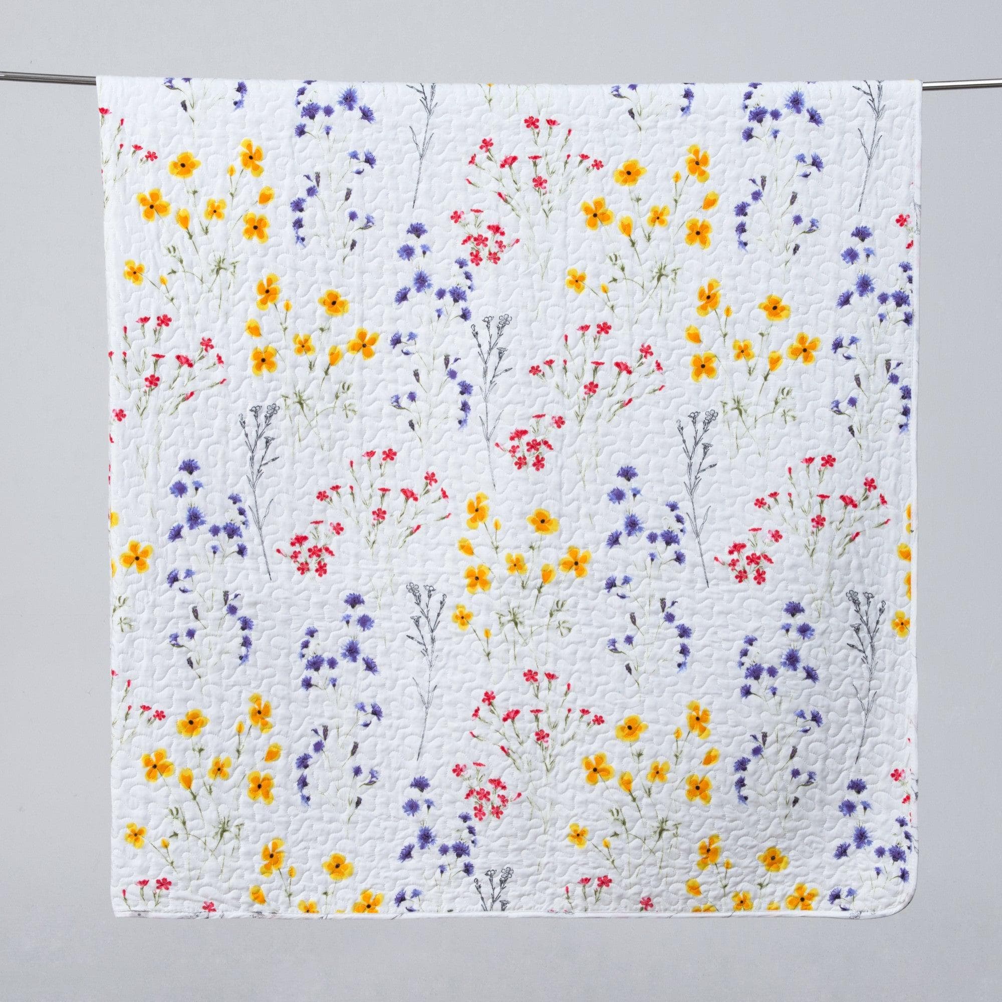 Colorful Floral 3 Piece Quilt Set - Marianne Collection