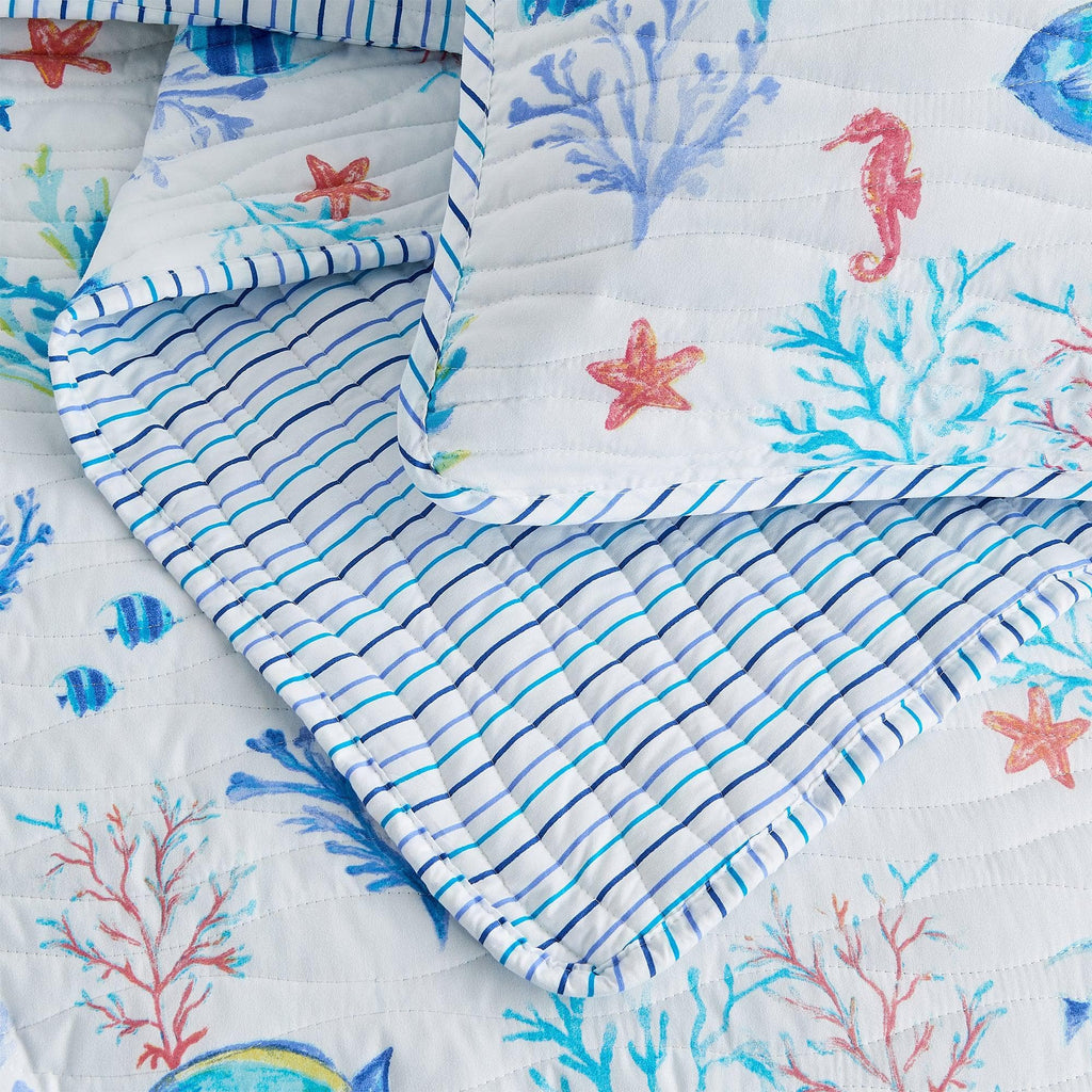 Colorful Coastal Seascape Quilt Set - Ryanne Collection