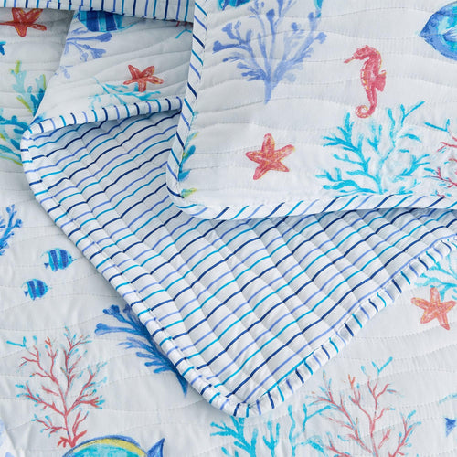 Colorful Coastal Seascape Quilt Set - Ryanne Collection