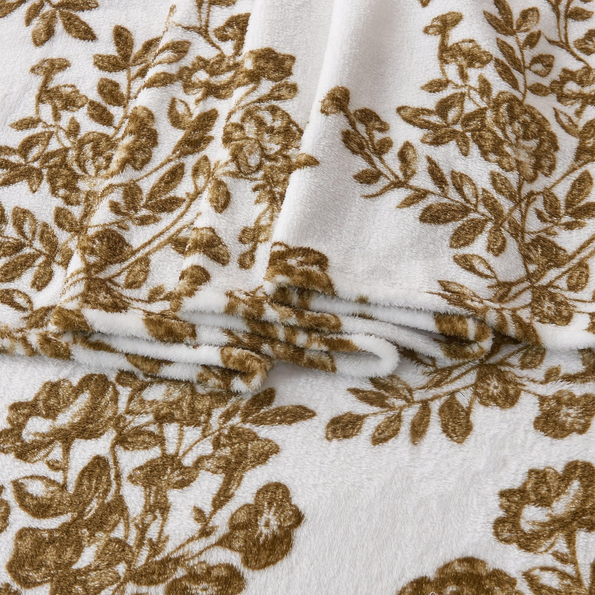 4-Piece Printed Plush Sheet - Velvet Luxe Collection