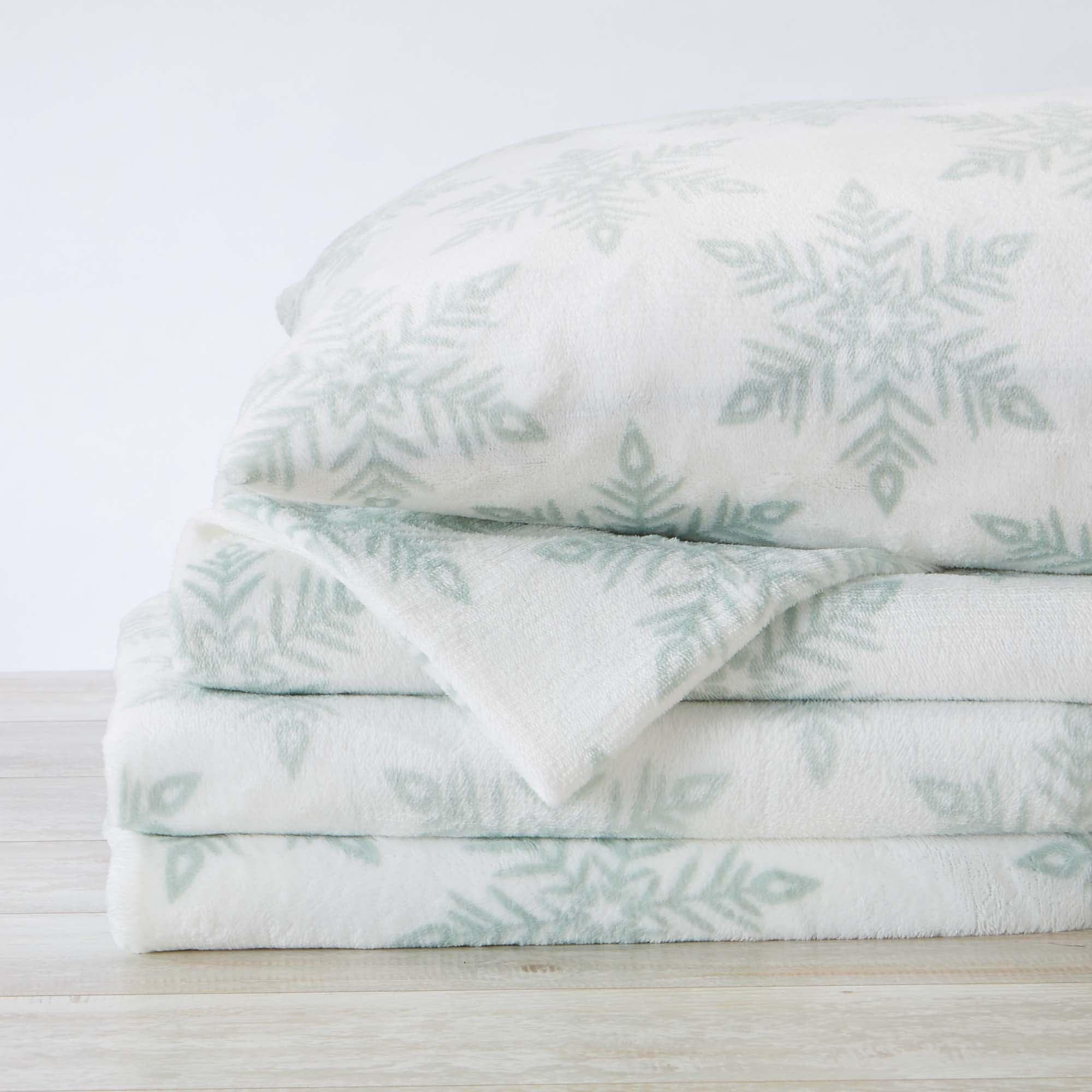 4-Piece Printed Plush Sheet - Velvet Luxe Collection