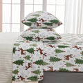 4-Piece Printed Plush Sheet - Velvet Luxe Collection