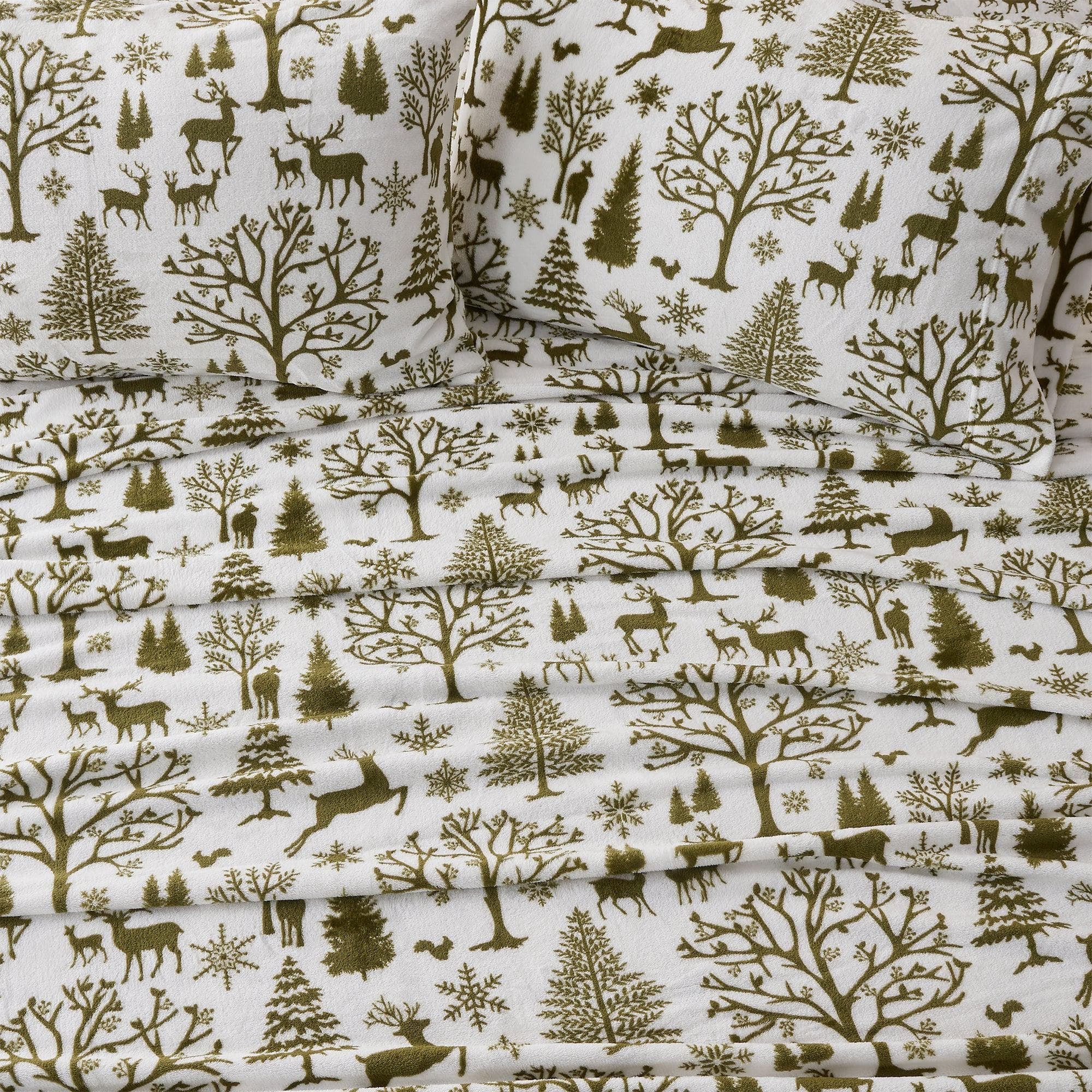 4-Piece Printed Plush Sheet - Velvet Luxe Collection