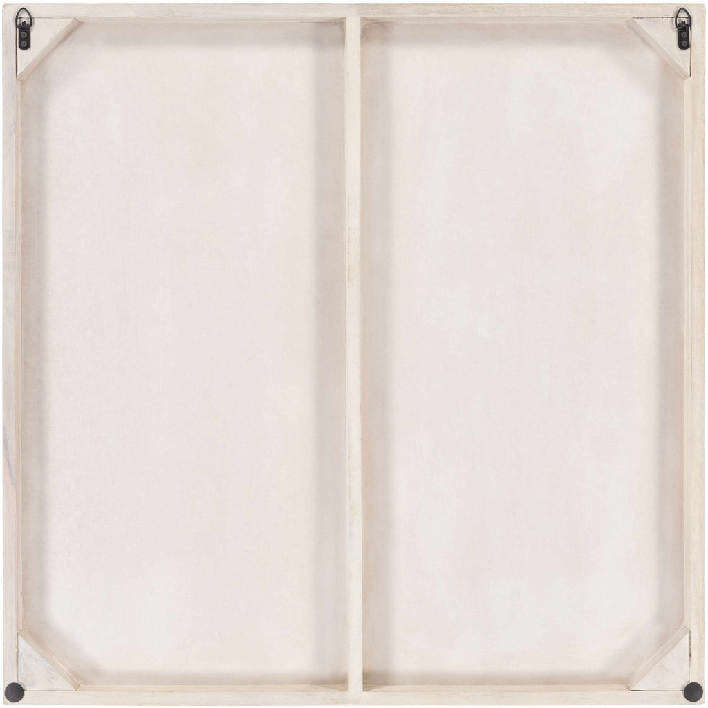 Garnet White Mosaic Starburst Wall Art