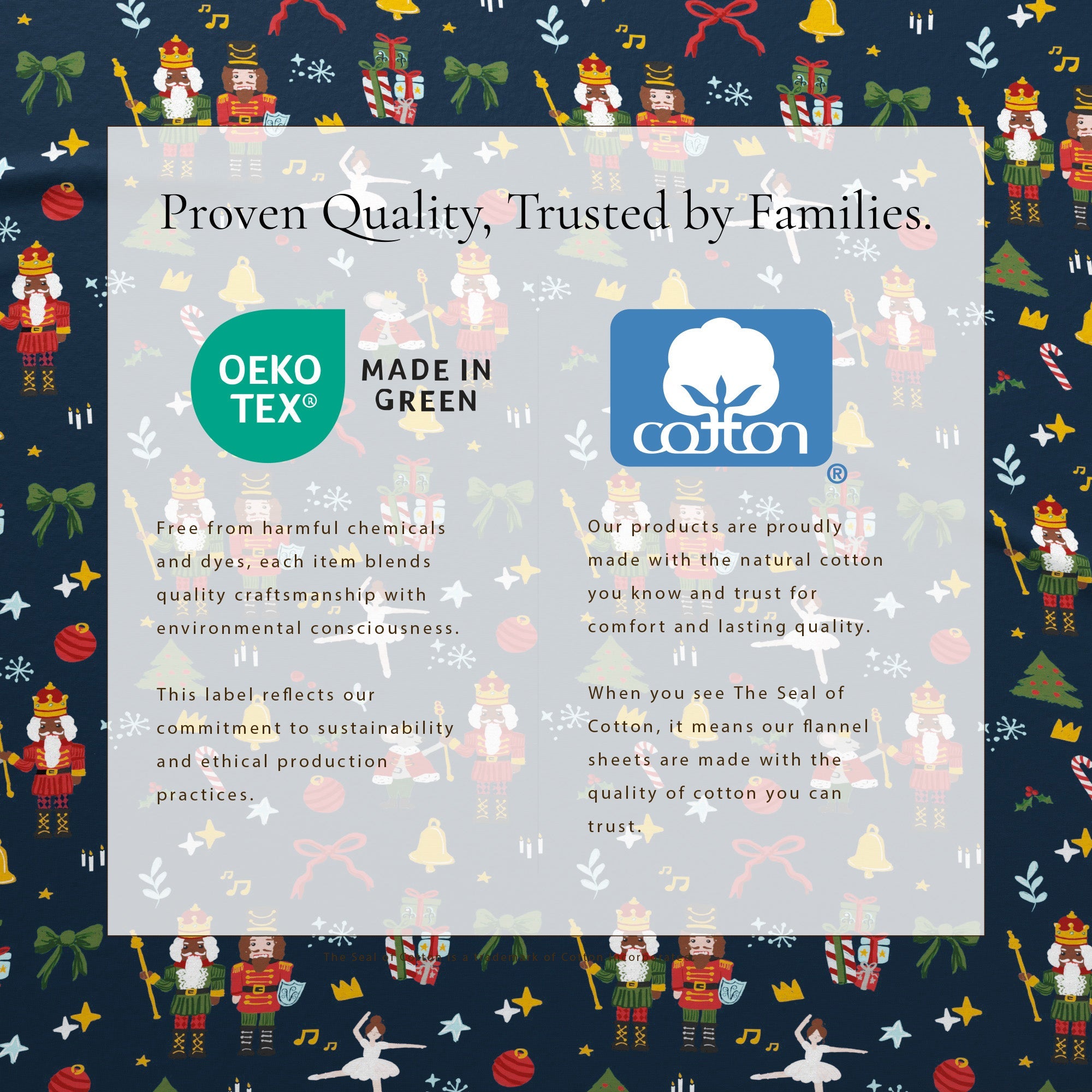 4-Piece Turkish Cotton Christmas Flannel Sheet - Whittaker Collection