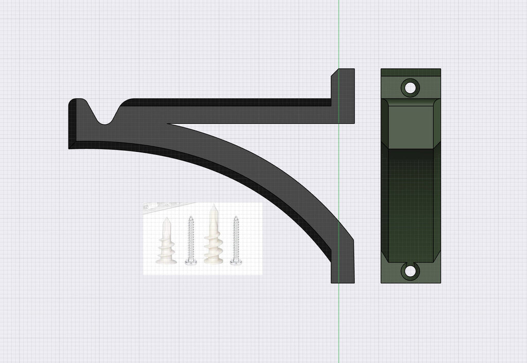 Hanging Planter Wall Hook, Curved