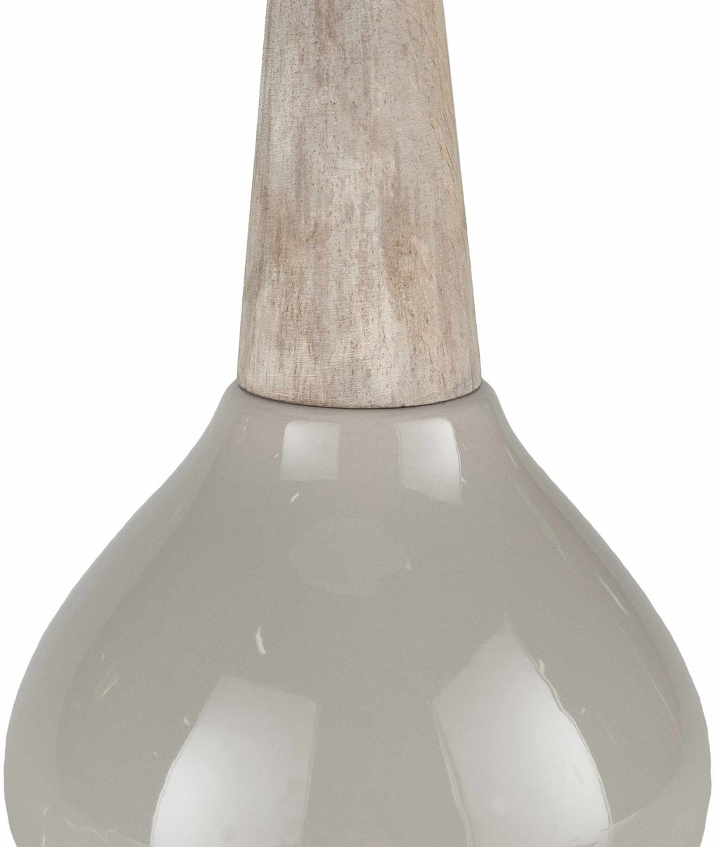 Hydesville Gray Ceramic Table Lamp