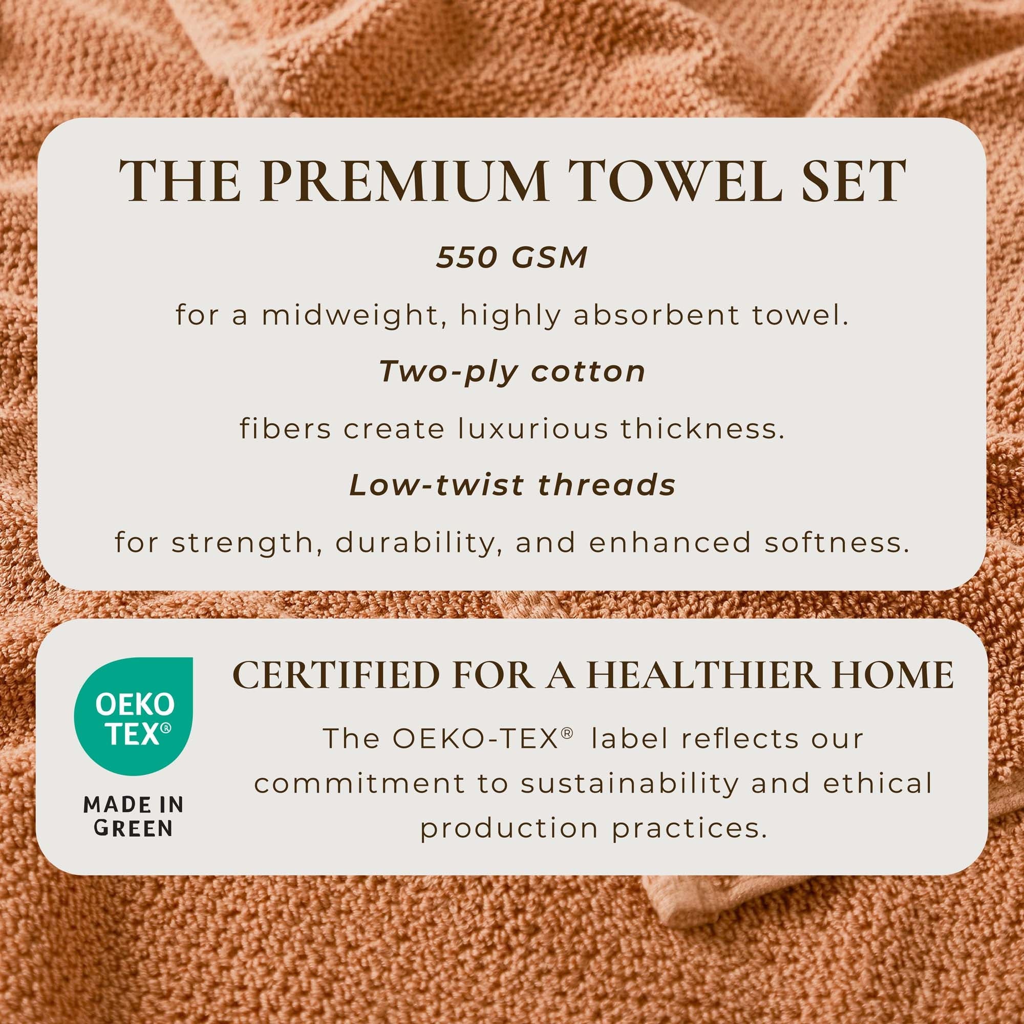 Cotton Textured Bath Towel Set - Acacia Collection