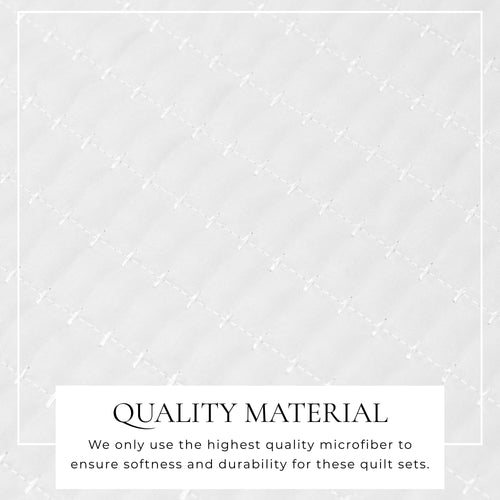 3-Piece Solid Quilt - Alicia Collection