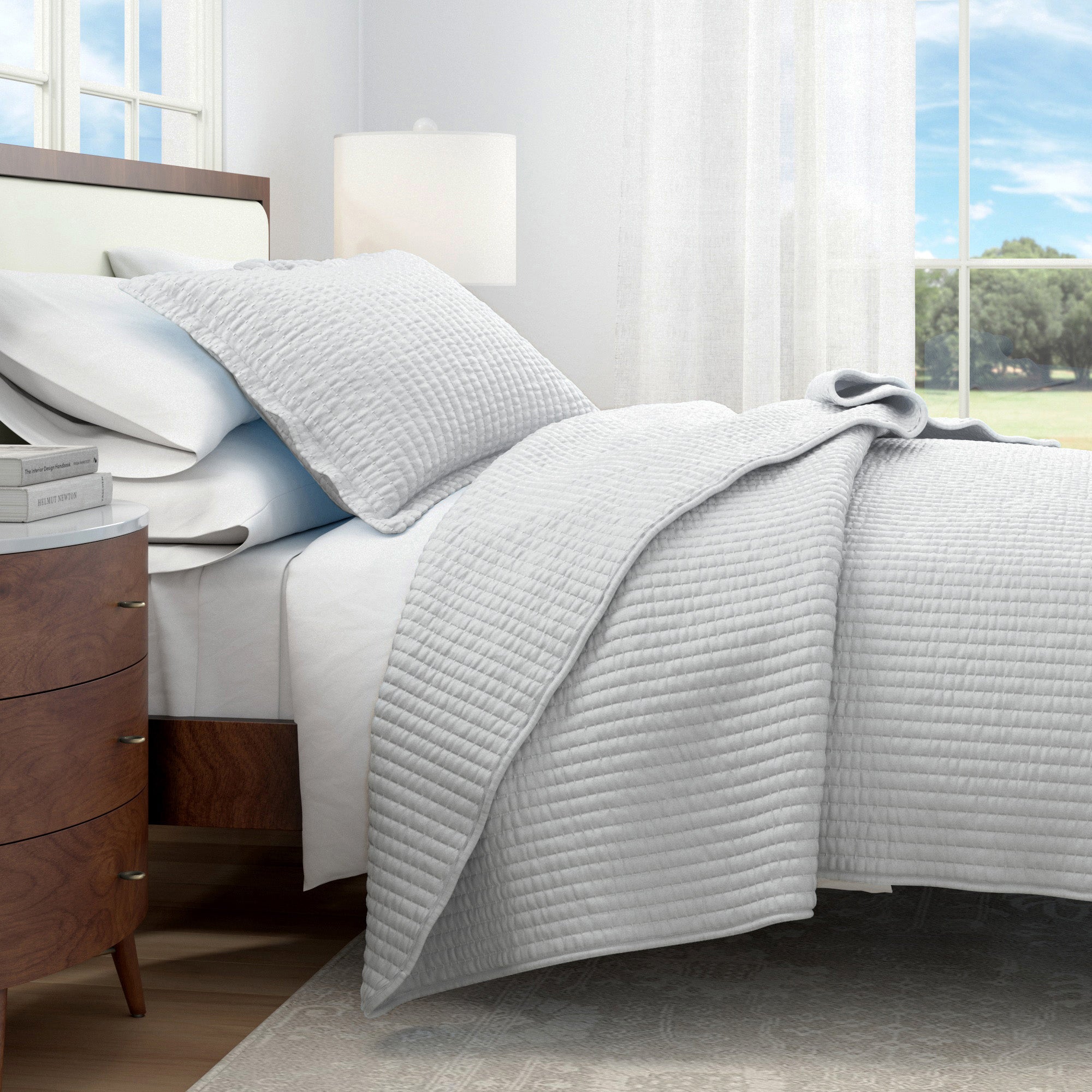3-Piece Solid Quilt - Alicia Collection