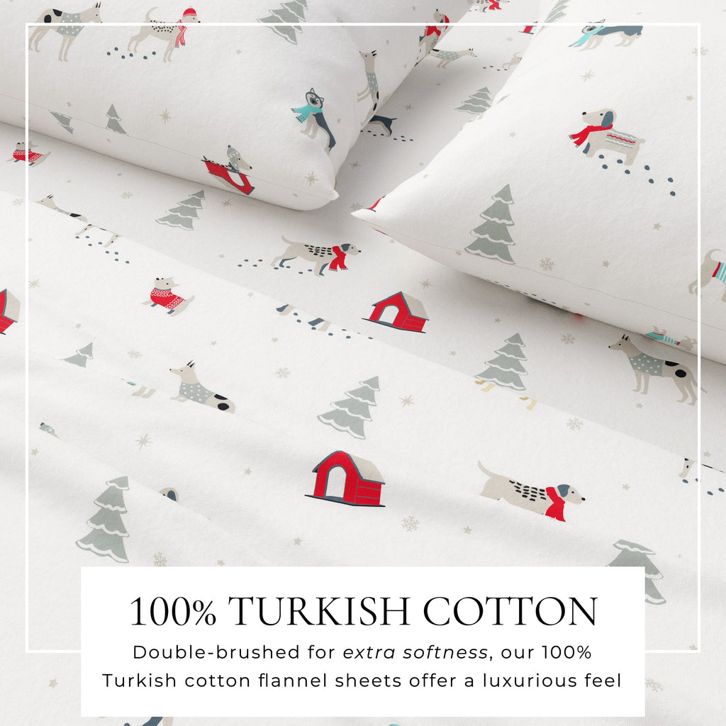 4-Piece Turkish Cotton Flannel Sheet - Whittaker Collection