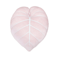 Philodendron Gloriosum Leaf Plush Pillow - Baby Pink