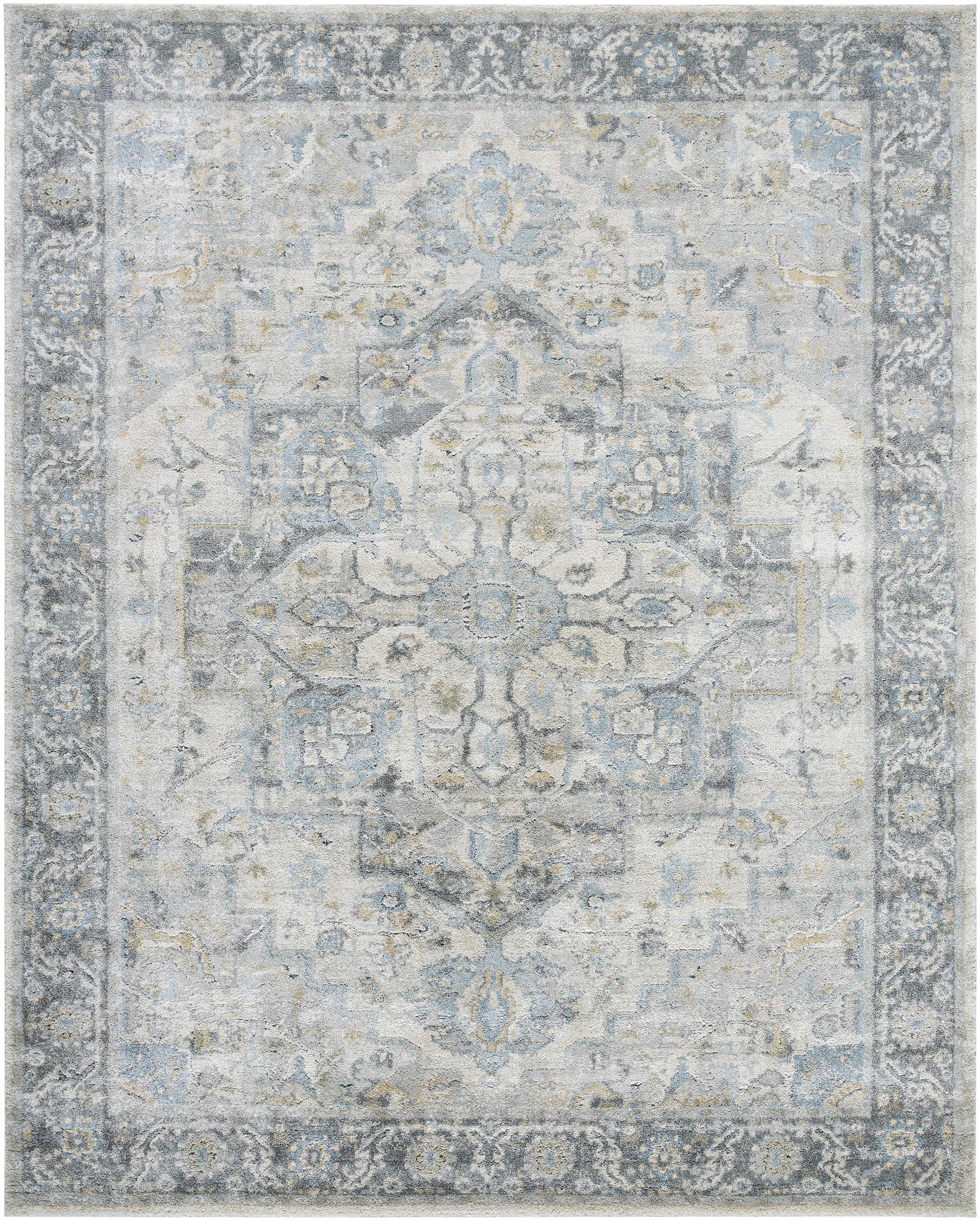 Akshay Light Gray Thick Luxe Area Rug