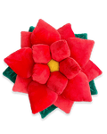 Poinsettia Pillow - Christmas Red