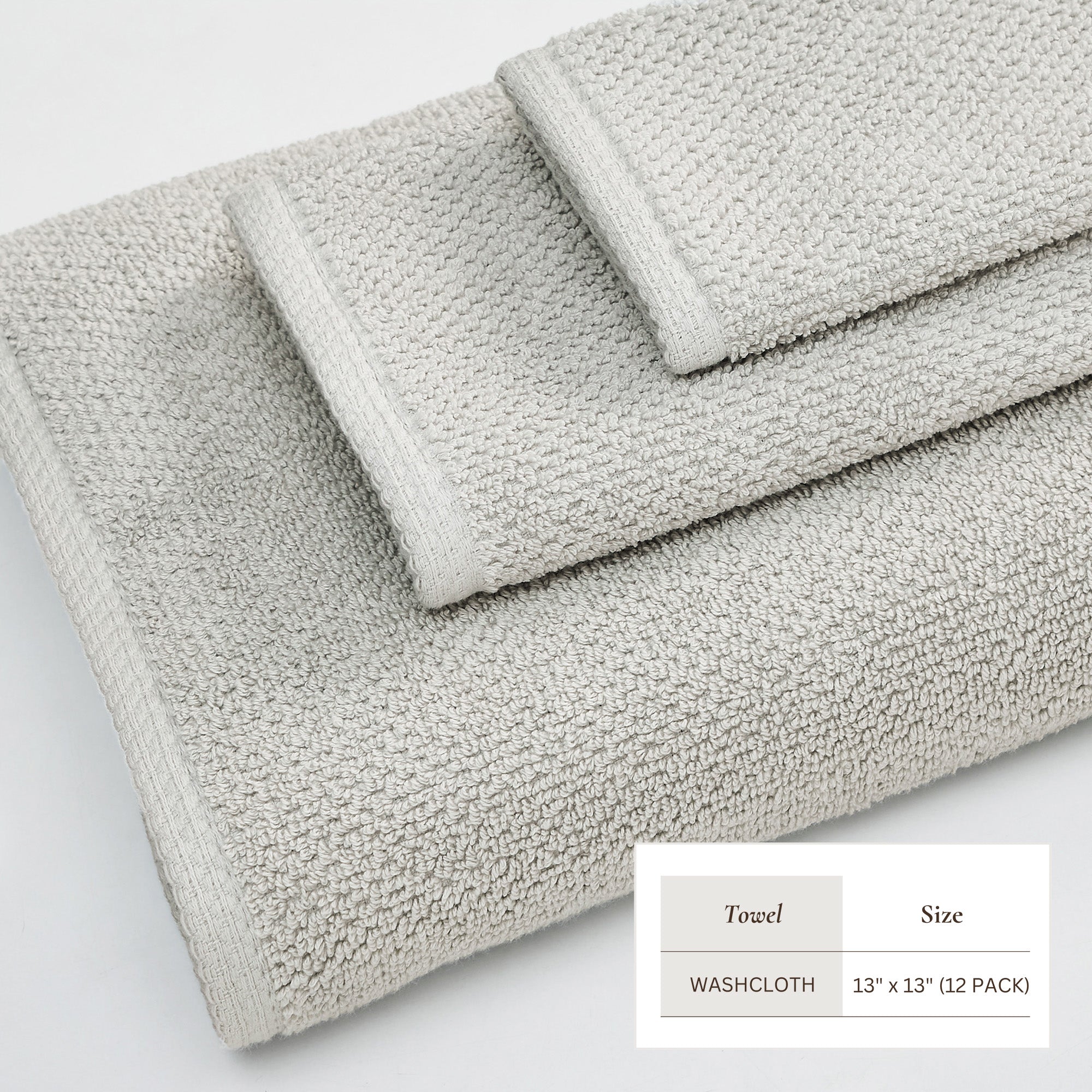 Cotton Textured Bath Towel Set - Acacia Collection