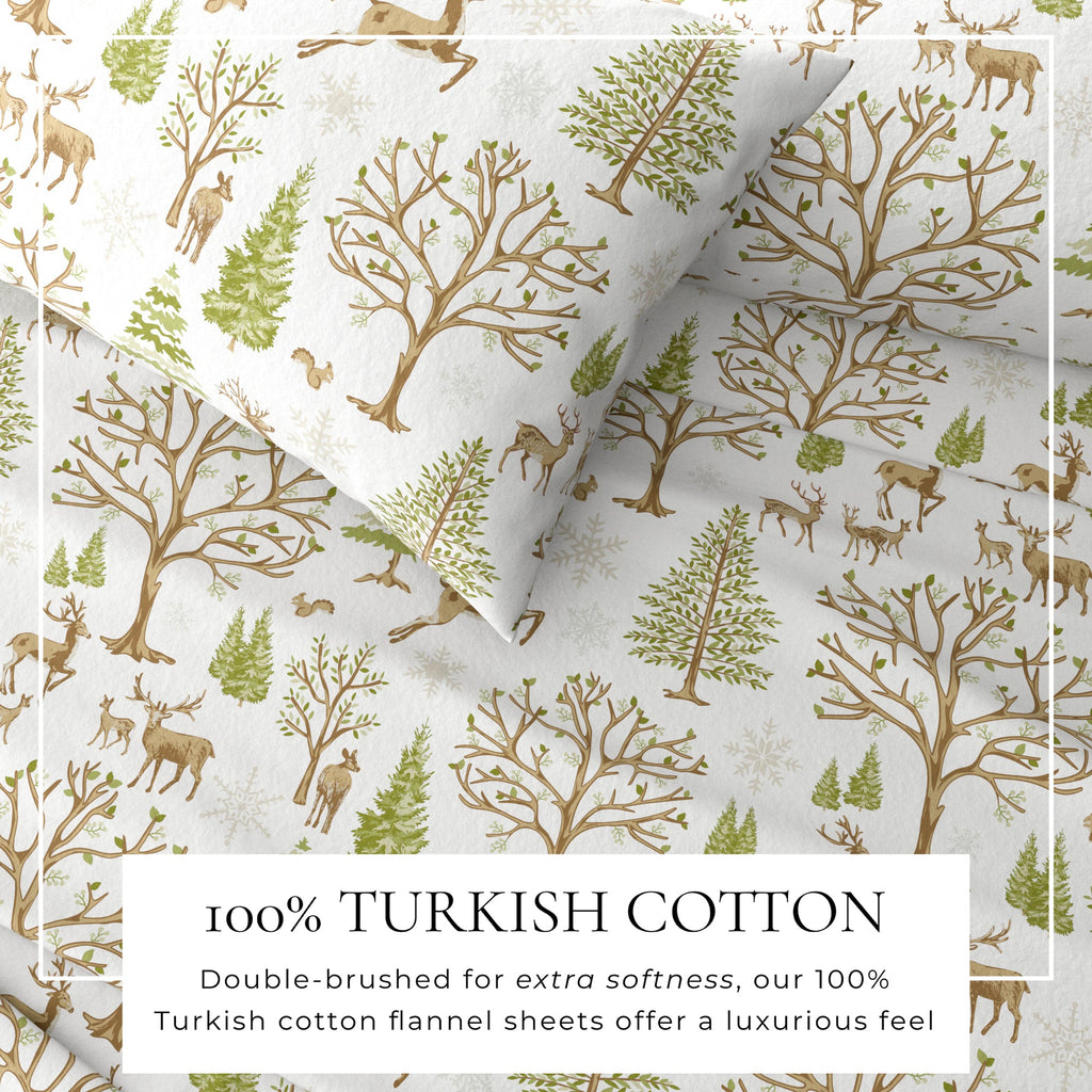4-Piece Turkish Cotton Flannel Sheet - Lakeview Collection