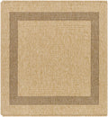 Andie Bordered Faux Jute Rug