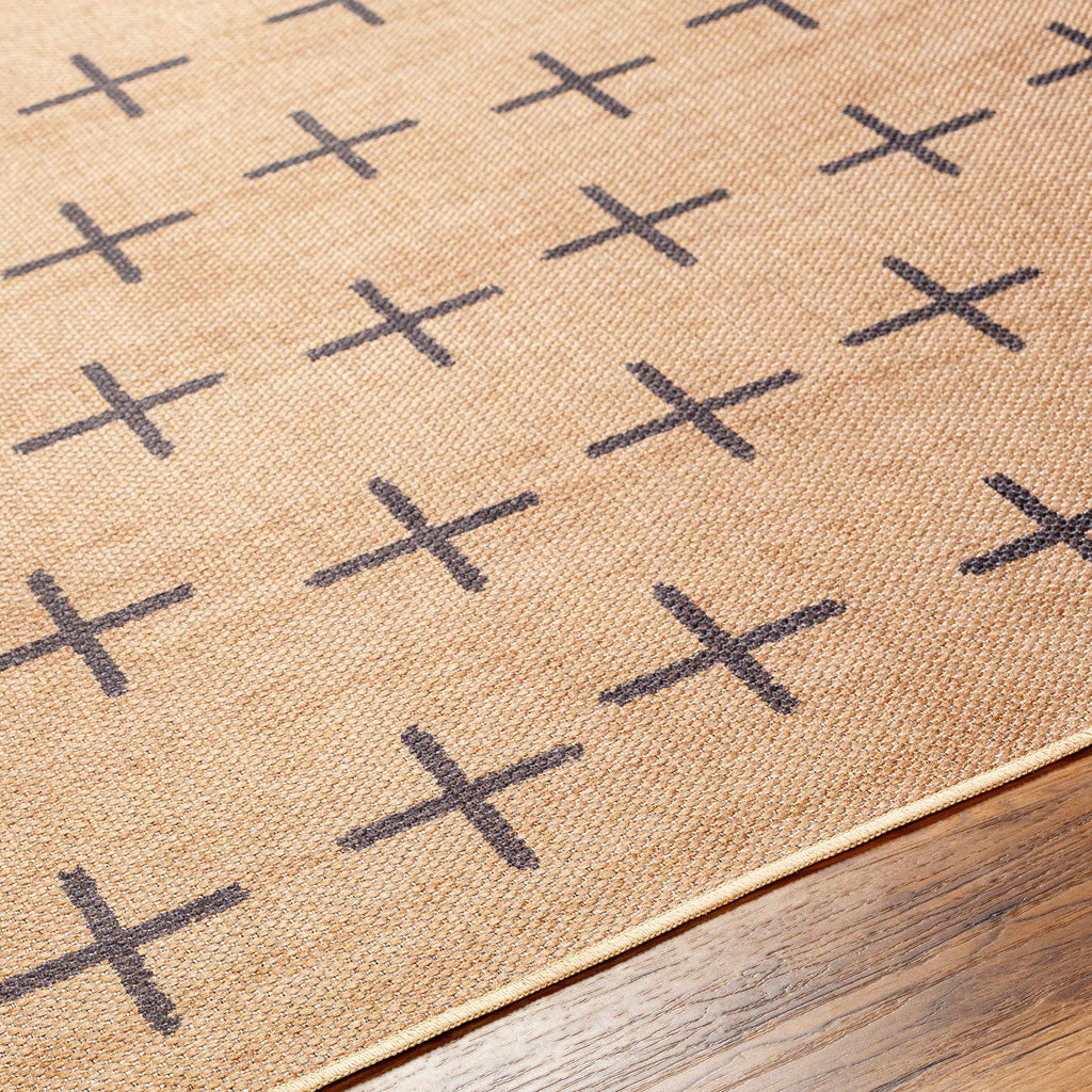 Haimi Black Washable Jutely Rug